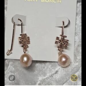 NWOT Toryburch ROSEGOLD Drop earrings